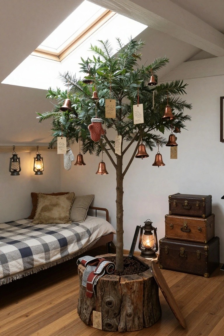 Attic Bedroom Bell Tree Magic