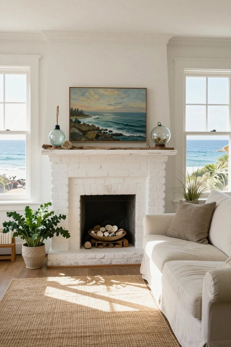 Organic Beach Mantel Styling