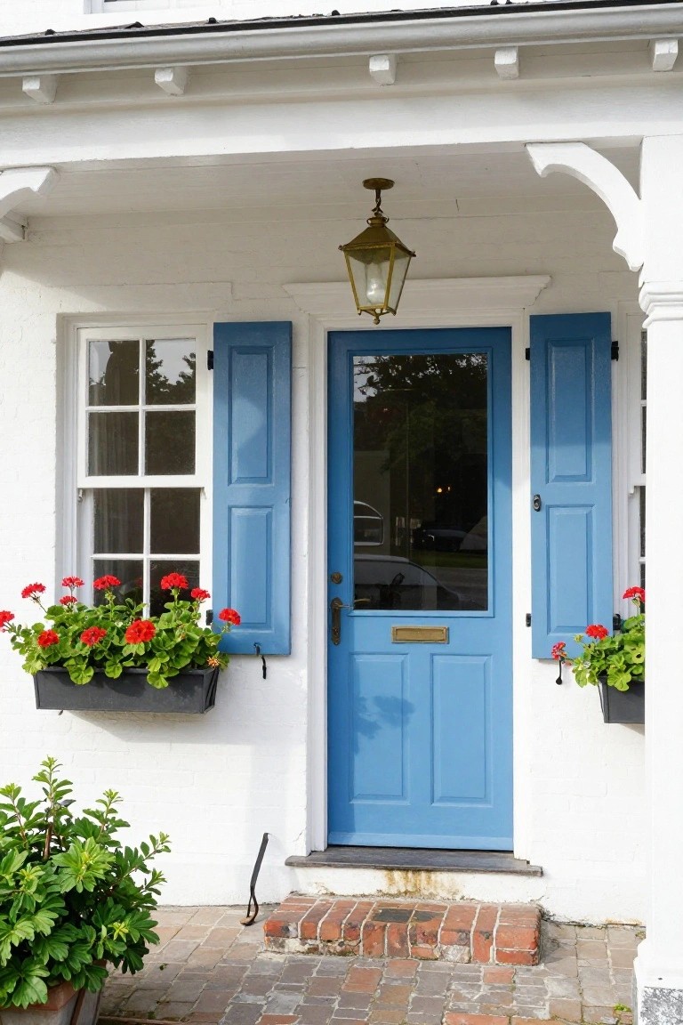Bright Blue Front Door