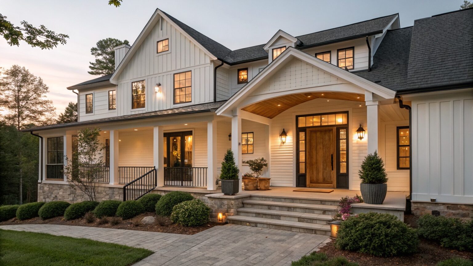 15 Modern Farmhouse Exterior Lighting Ideas That Brighten The Look