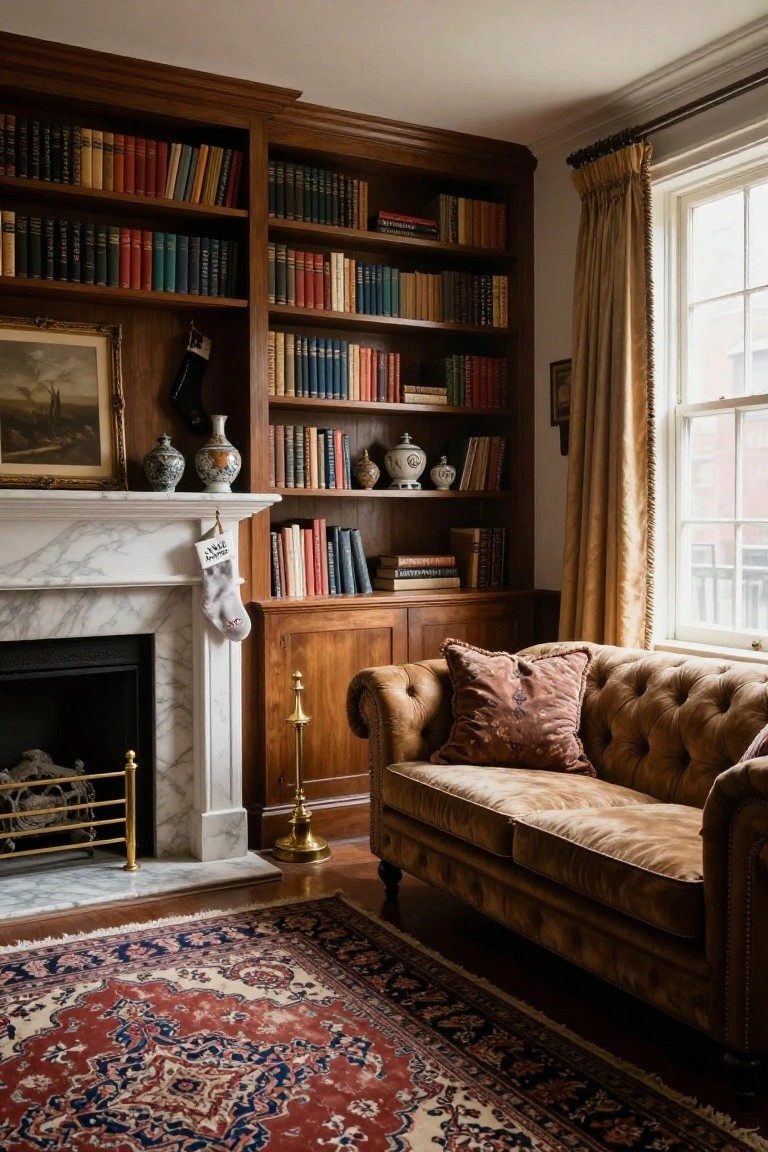 Classic Library Mantle Stocking