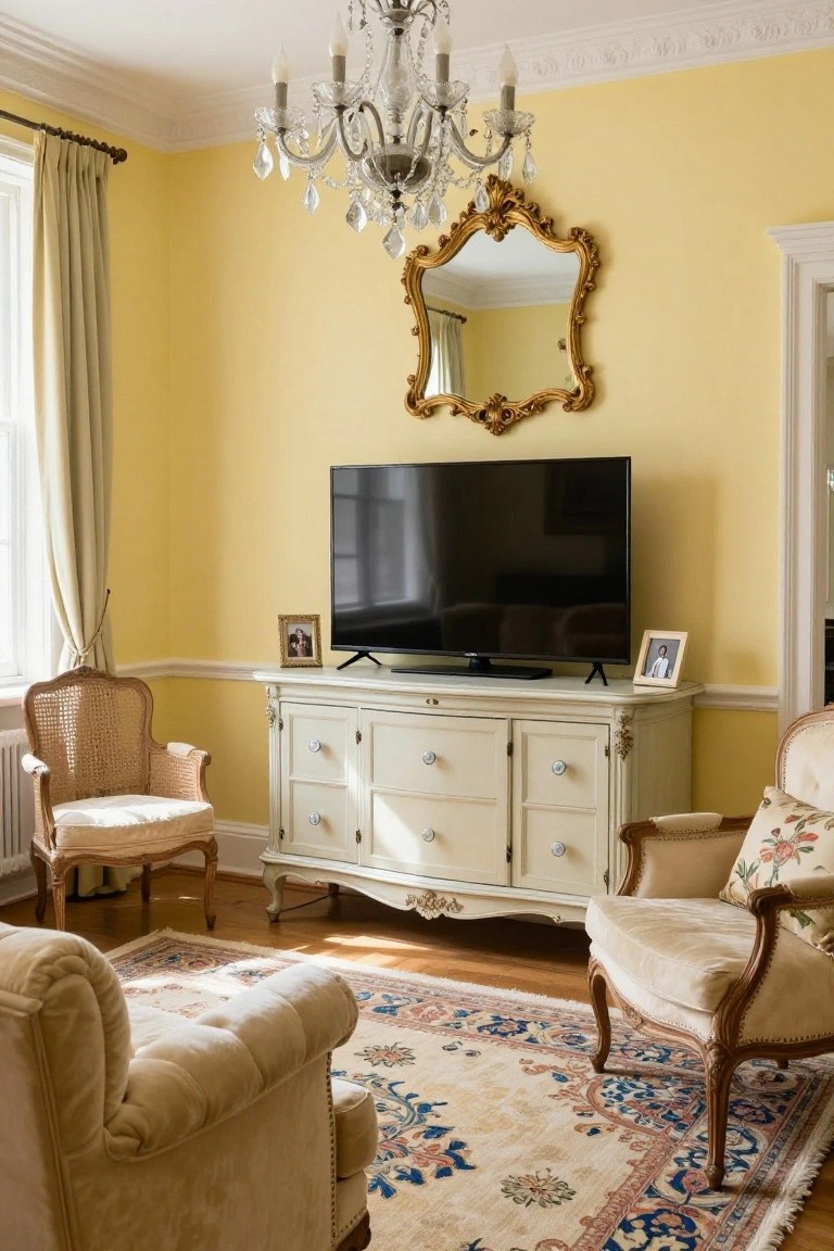 Rococo Credenza as TV Stand