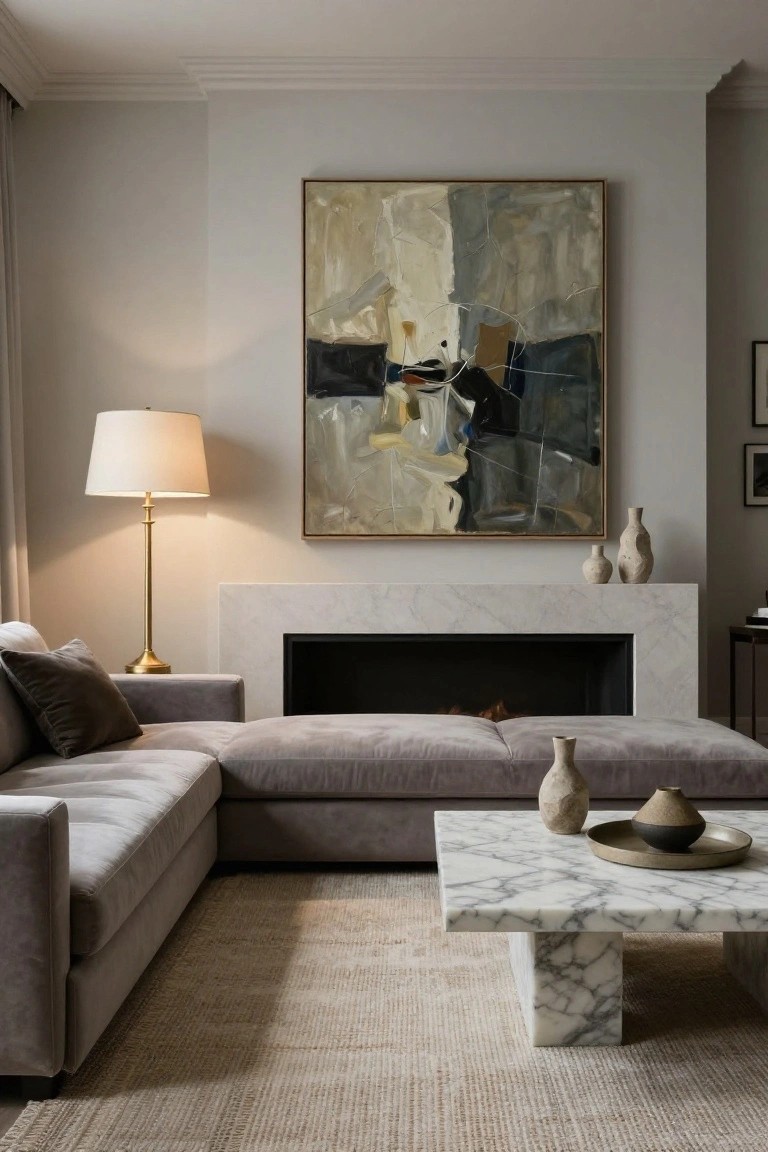 Marble Coffee Tables in Neutral Rooms