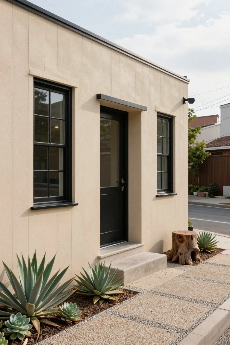 Black Trim on Light Walls