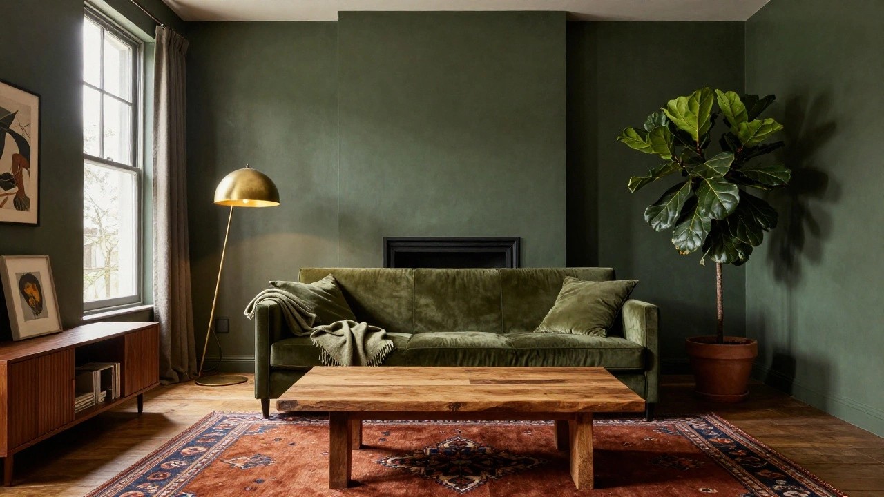 23 Moody Green Living Room Ideas