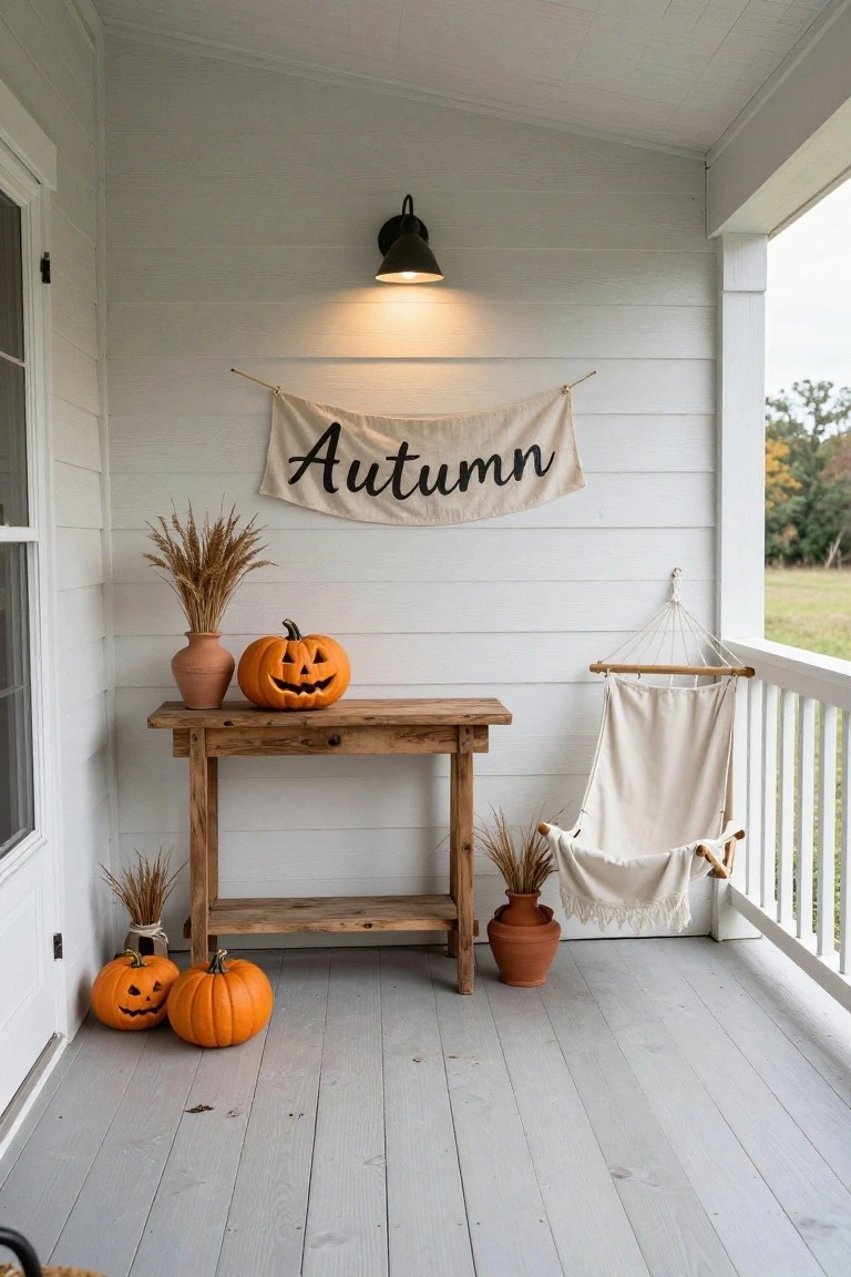 Rustic Porch Table Setup