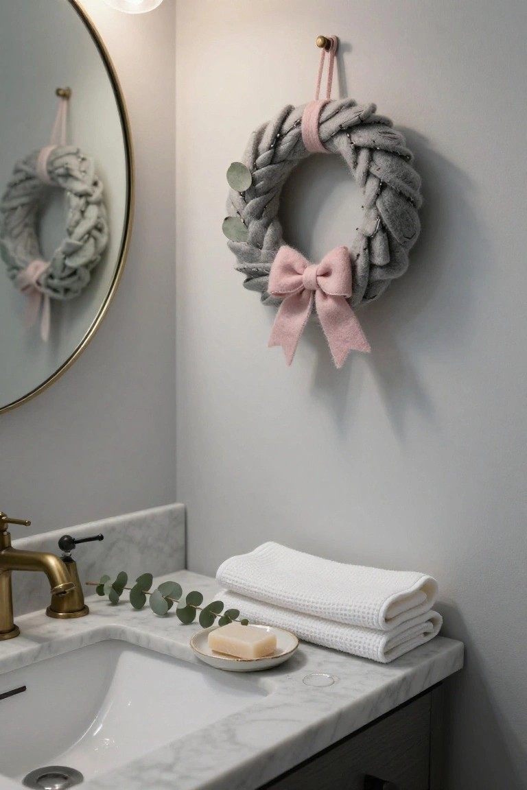 Wreath on Porch Window