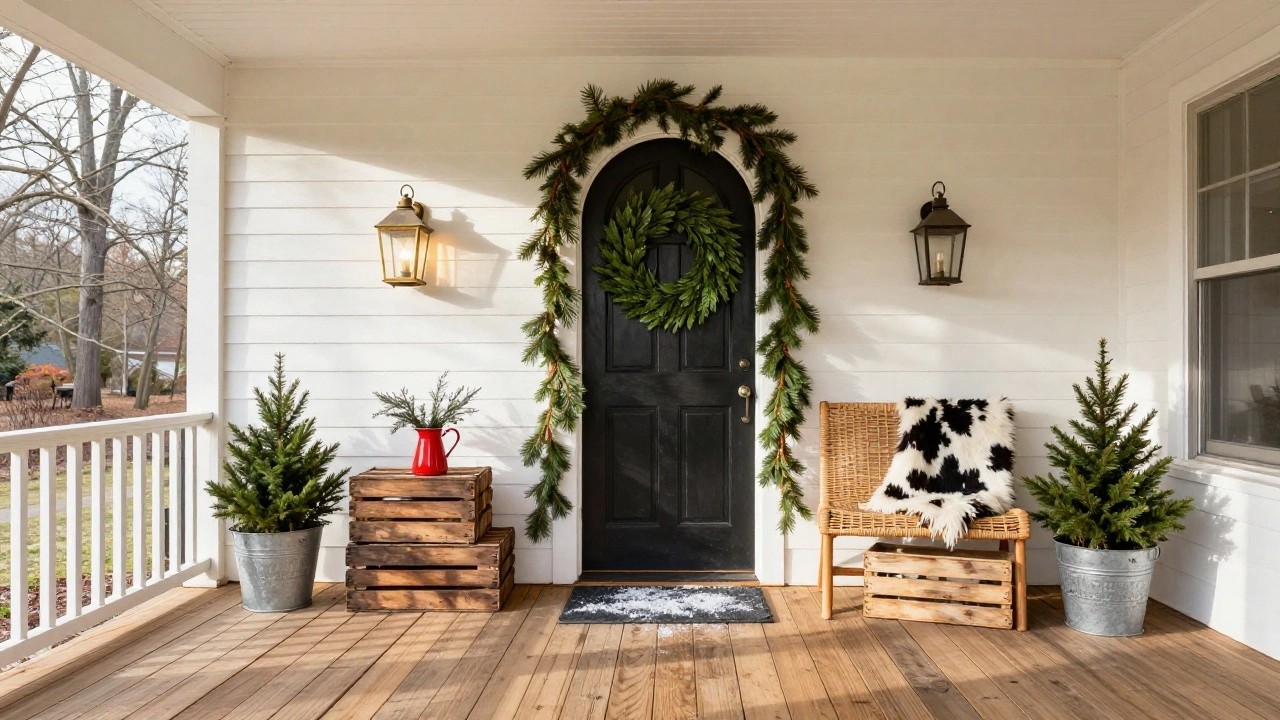 24 Front Porch Christmas Decor Ideas That Welcome With Festive Charm