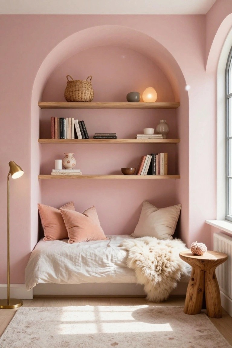 Cozy Built-In Reading Nook