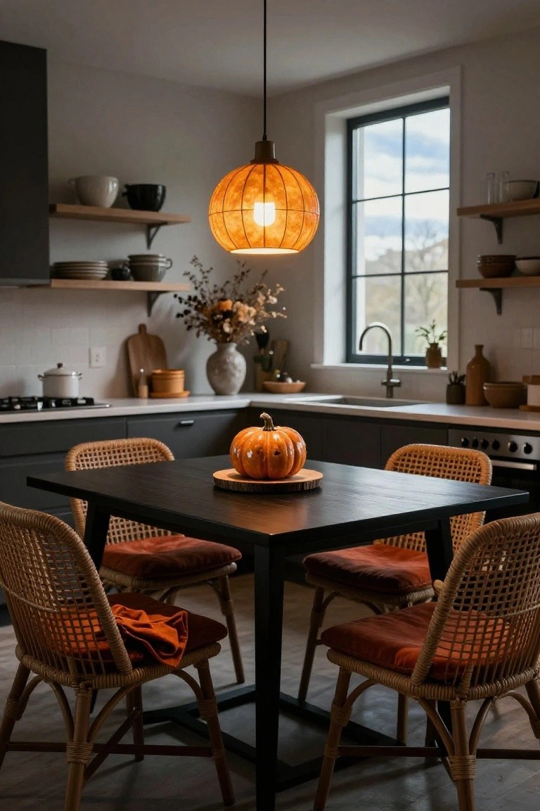 Easy Pumpkin Centerpiece for Halloween