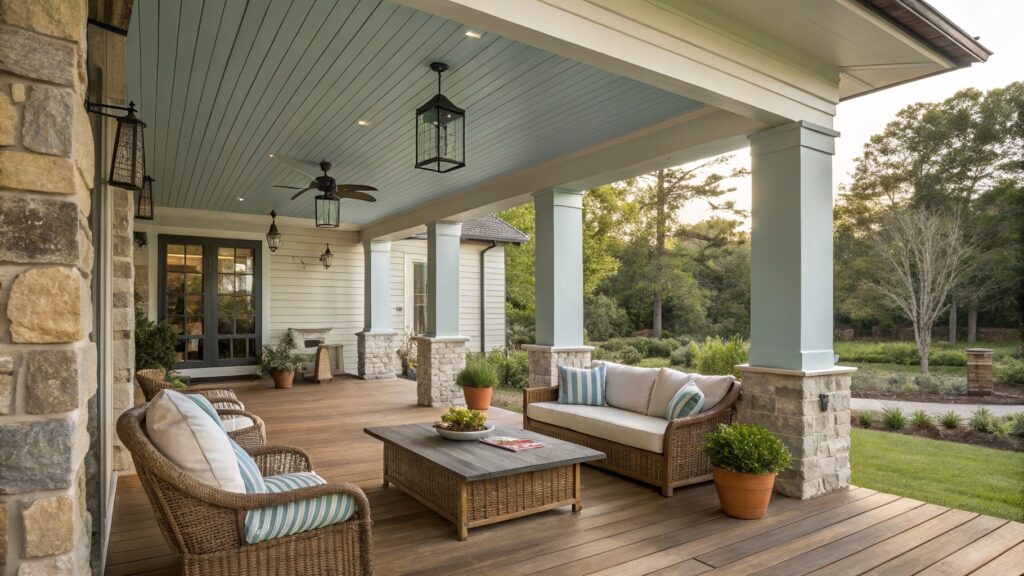24 Modern Farmhouse Back Porch Designs For Relaxed Living