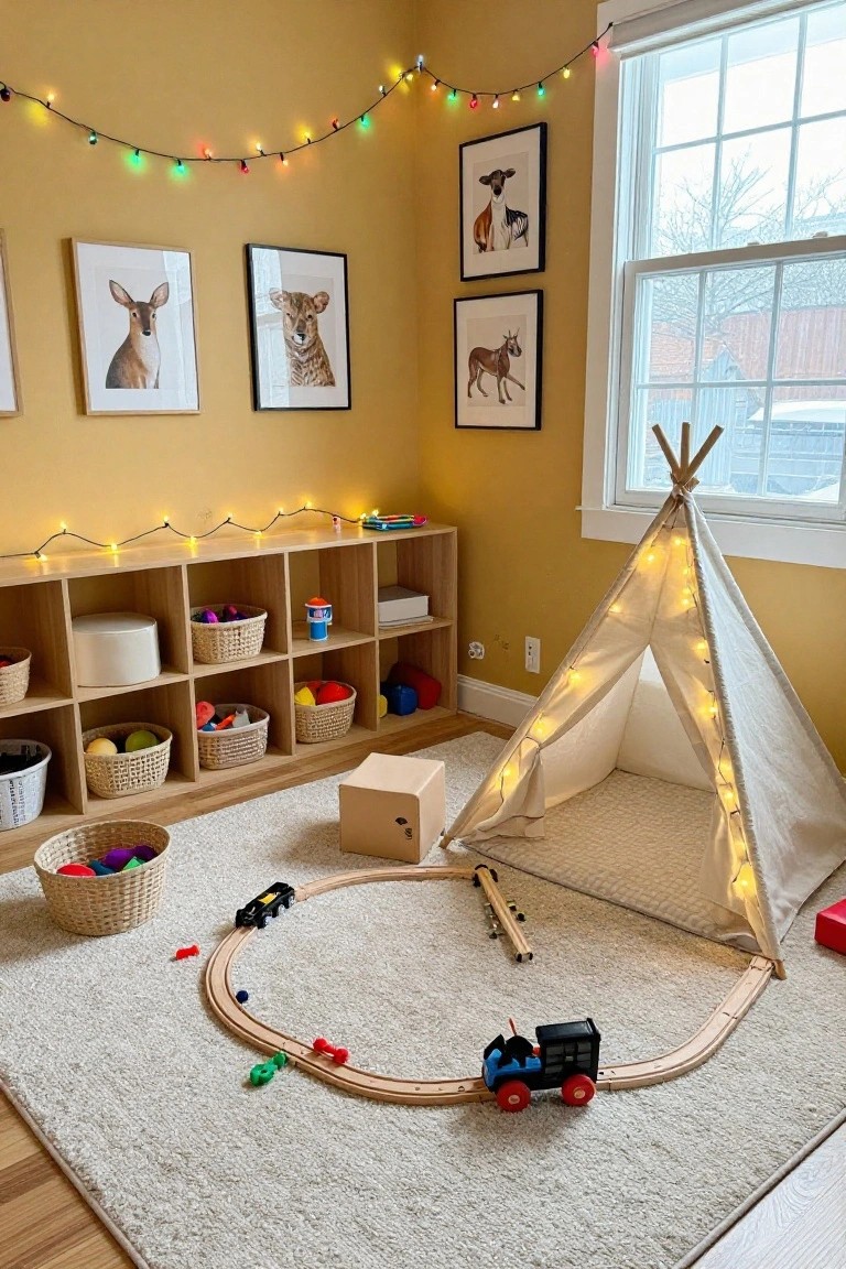 String Lights in the Playroom