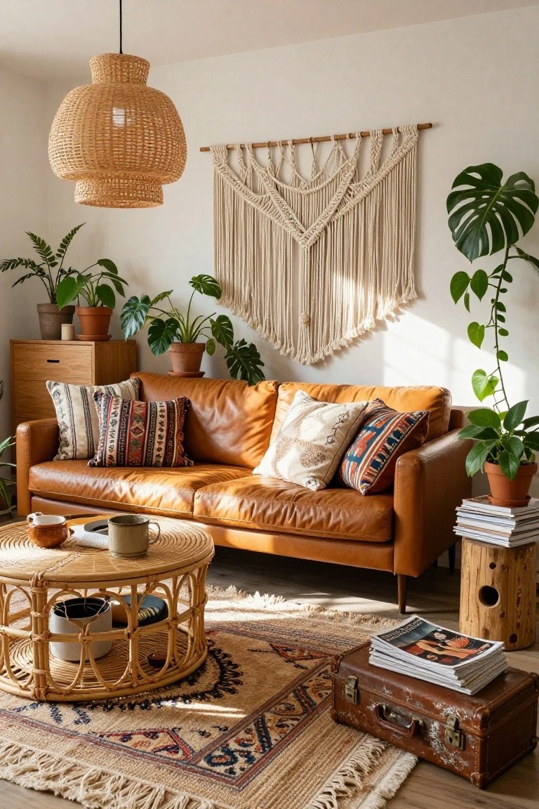 A Plant-Filled Living Room