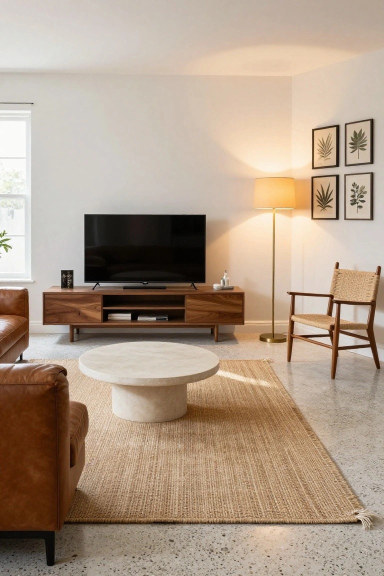 Wood Furniture with Stone Accents