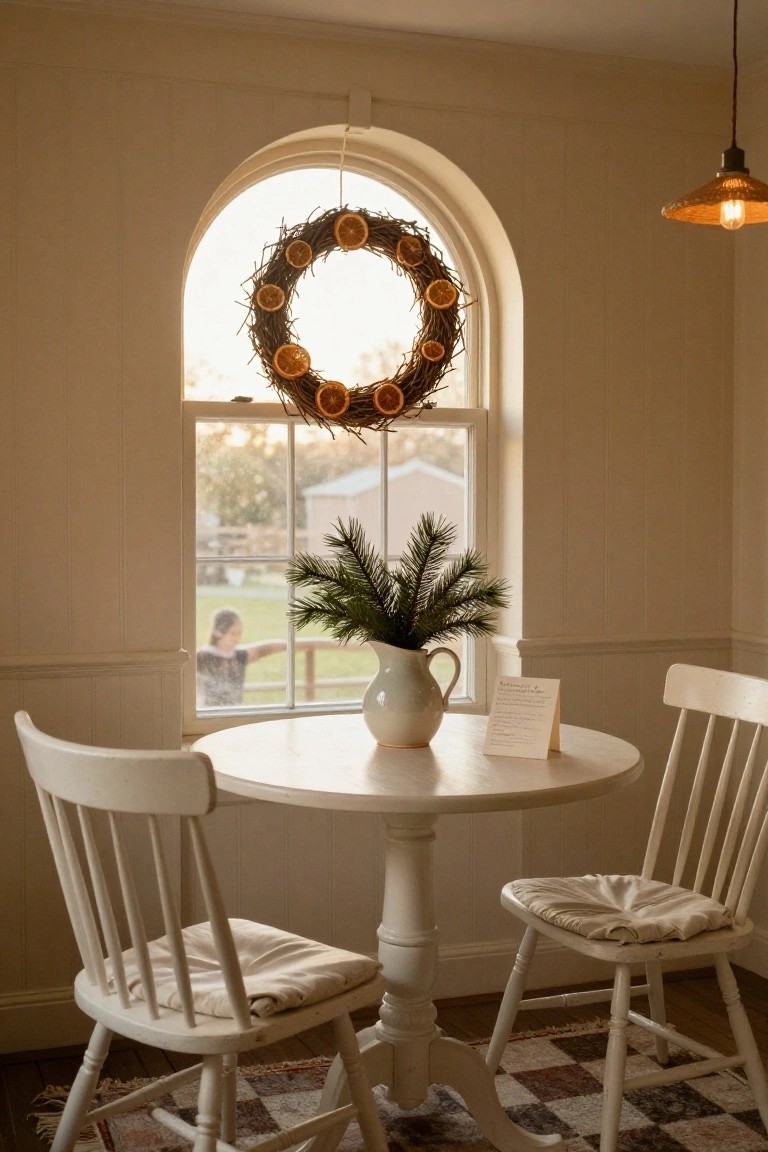 Wall Niche Twig Wreath Display